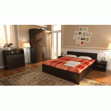 Dormitor Soft Wenge cu pat 120x200 cm